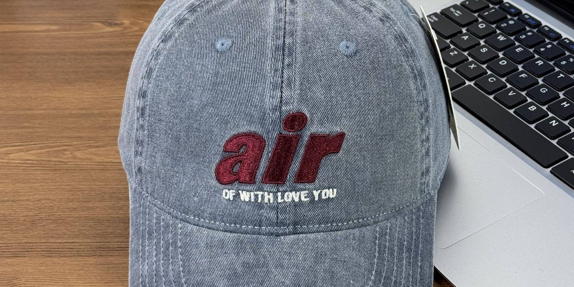 korean retro letter embroidered unisex baseball hat