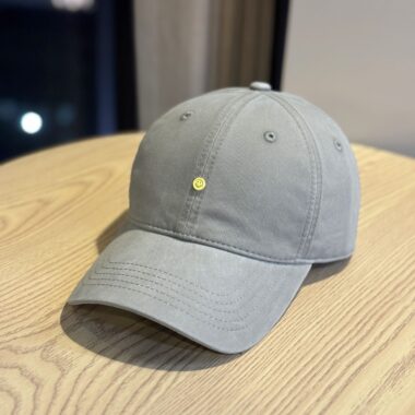 all season korean smile label unisex baseball hat