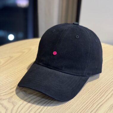 all season korean smile label unisex baseball hat