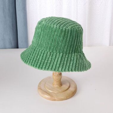 autumn winter korean style corduroy bucket hat