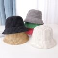 autumn winter korean style corduroy bucket hat