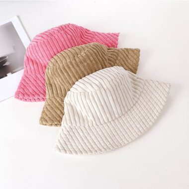 autumn winter korean style corduroy bucket hat