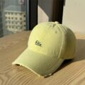 korean minimal vintage letter embroidered unisex baseball hat