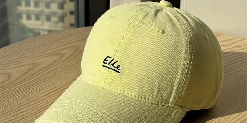 korean minimal vintage letter embroidered unisex baseball hat