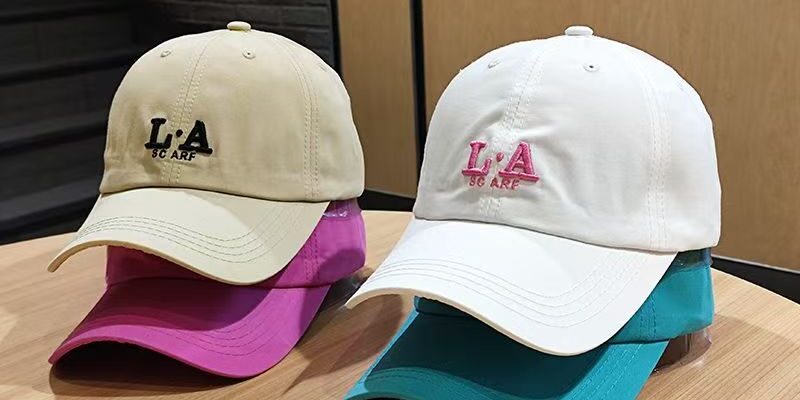 minimalist letter embroidered sun protection baseball hat