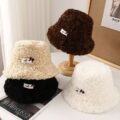 autumn winter thick sherpa fleece women bucket hat