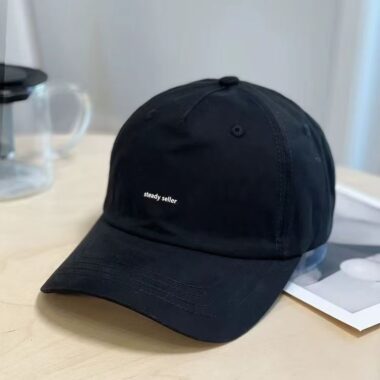 spring autumn korean solid color english label baseball hat