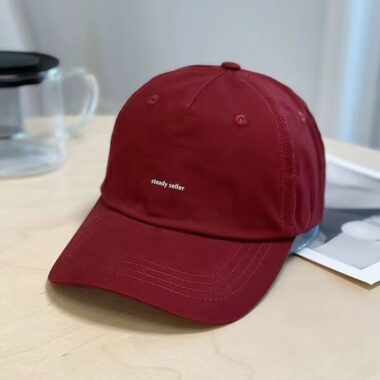 spring autumn korean solid color english label baseball hat