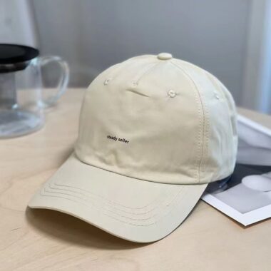 spring autumn korean solid color english label baseball hat