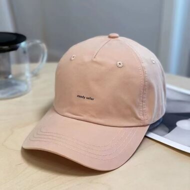 spring autumn korean solid color english label baseball hat