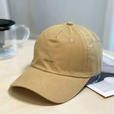 spring autumn korean solid color english label baseball hat