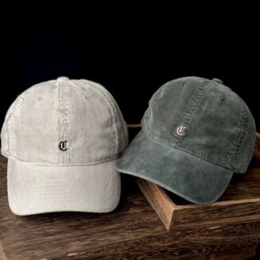 american vintage washed corduroy premium unisex baseball hat