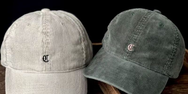 american vintage washed corduroy premium unisex baseball hat