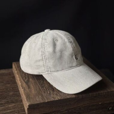 american vintage washed corduroy premium unisex baseball hat