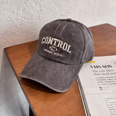 american vintage washed letter embroidered unisex baseball hat