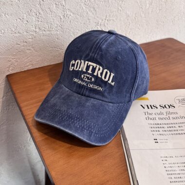 american vintage washed letter embroidered unisex baseball hat