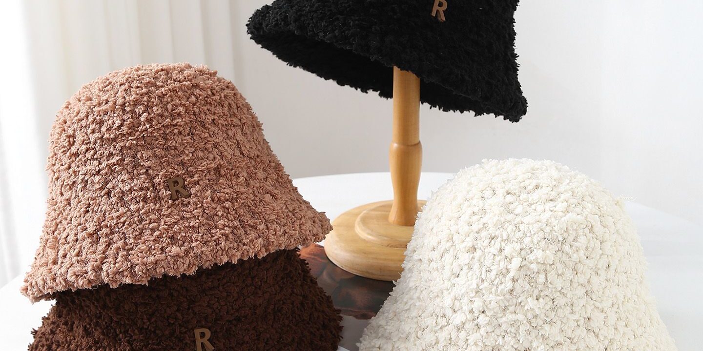 autumn winter vintage warm all match bucket hat