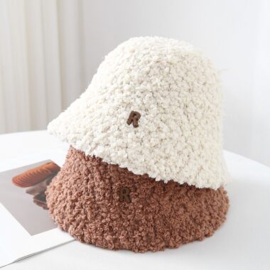 autumn winter vintage warm all match bucket hat
