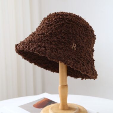 autumn winter vintage warm all match bucket hat