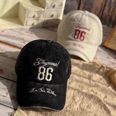 washed vintage outdoor letter embroidered unisex baseball hat