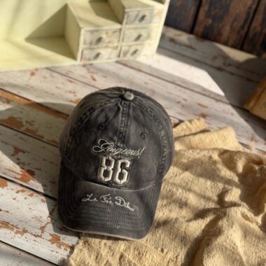 washed vintage outdoor letter embroidered unisex baseball hat