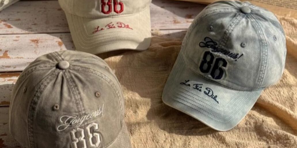 washed vintage outdoor letter embroidered unisex baseball hat