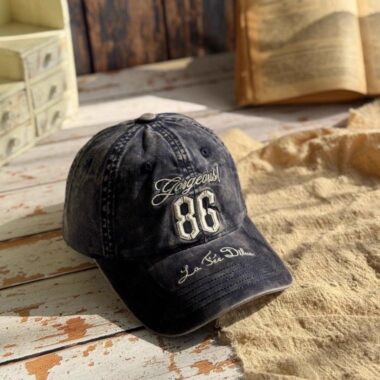 washed vintage outdoor letter embroidered unisex baseball hat