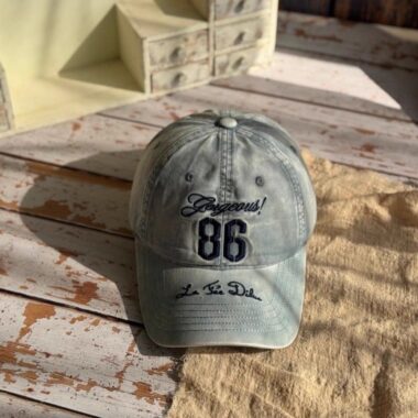 washed vintage outdoor letter embroidered unisex baseball hat