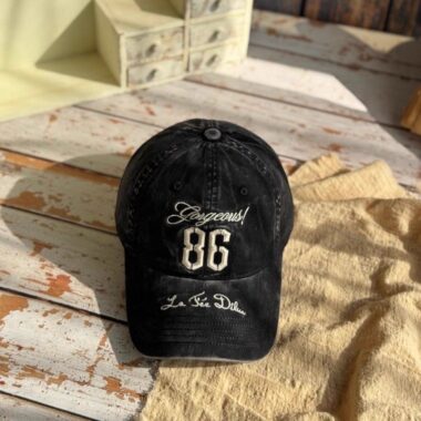 washed vintage outdoor letter embroidered unisex baseball hat