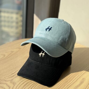 breathable wide brim letter embroidered unisex baseball hat